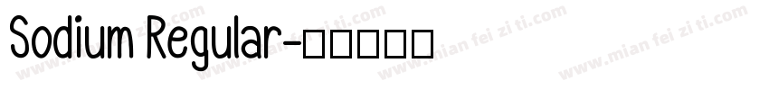 Sodium Regular字体转换